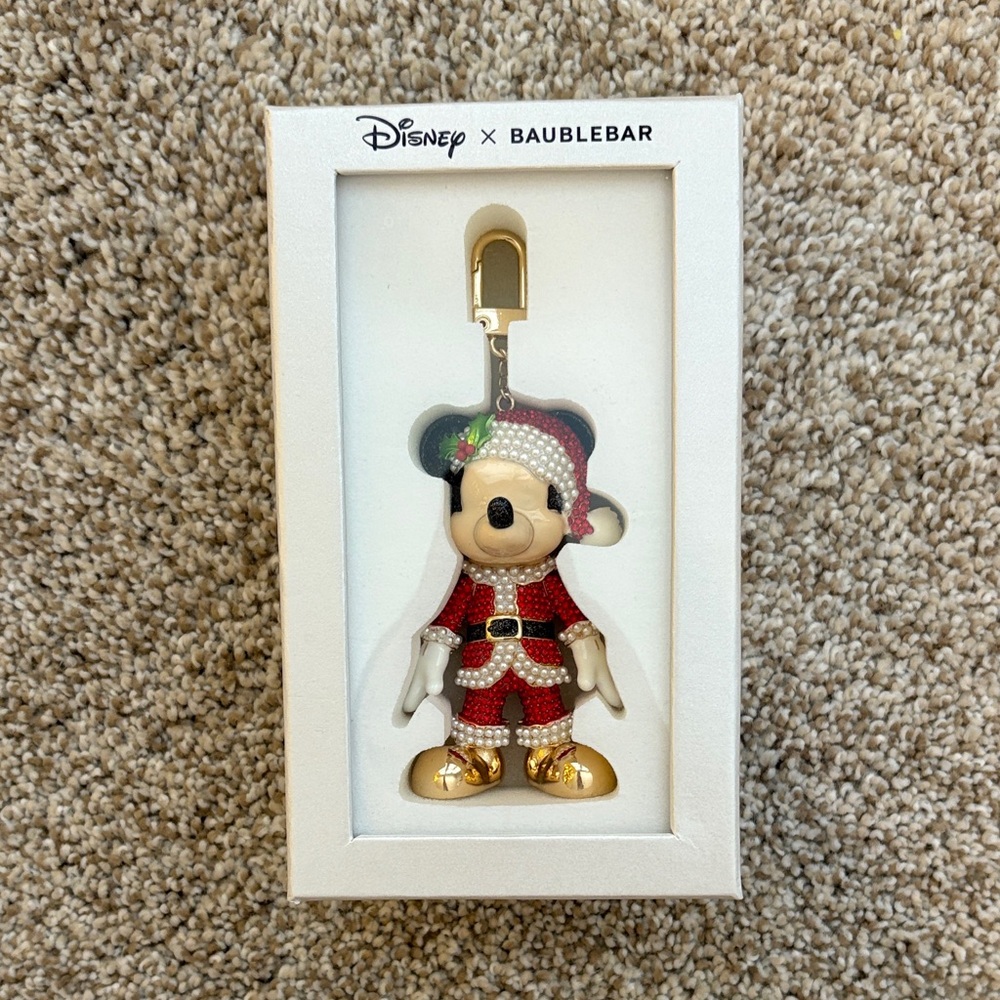 BaubleBar Festive Mickey Mouse Keychain